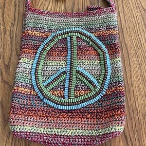 The Sake Bohemian Multicolor Crochet Shoulder Bag